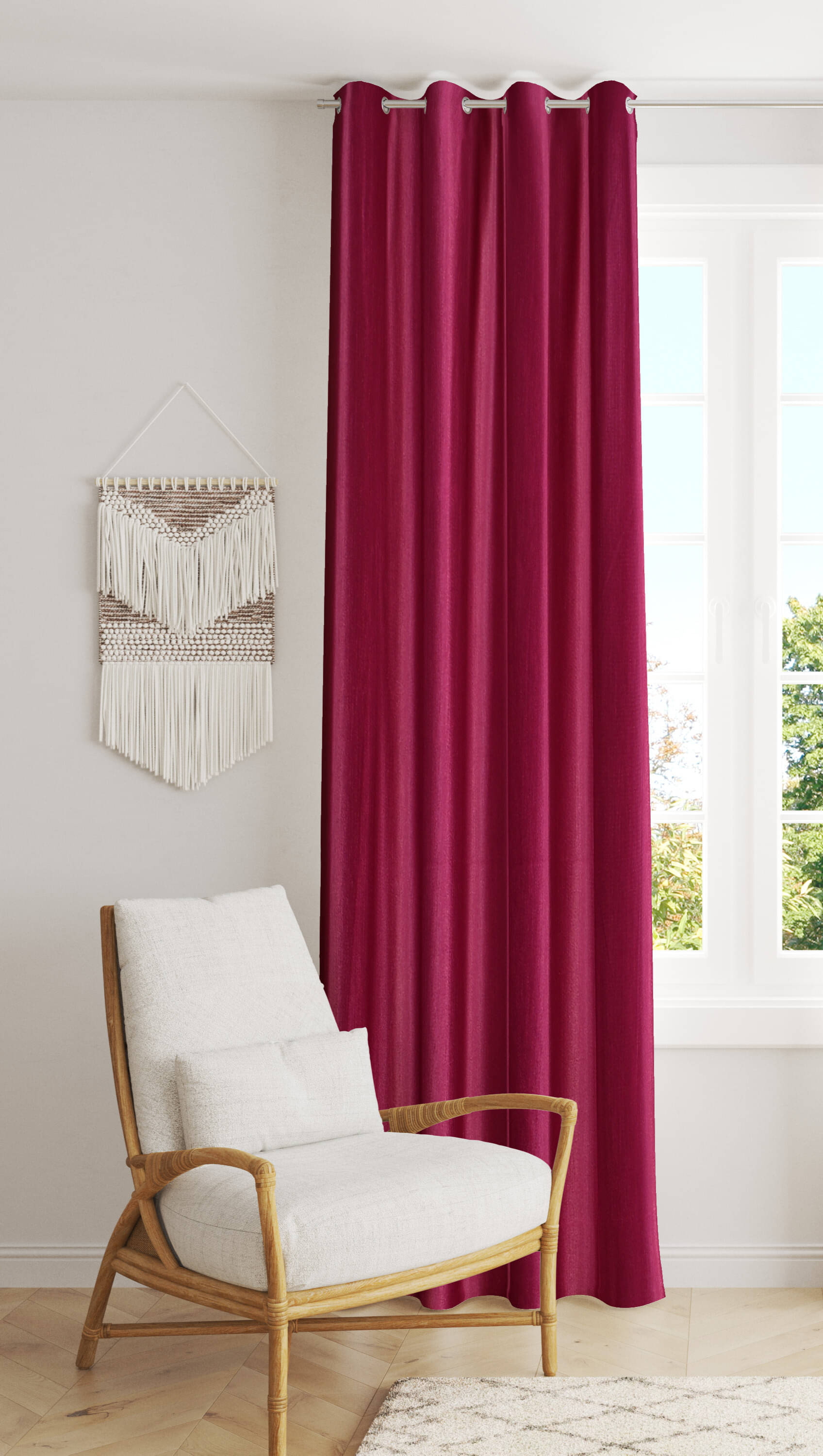     			AADI TRADERS Solid Semi-Transparent Eyelet Curtain 9 ft ( Pack of 1 ) - Multi Color