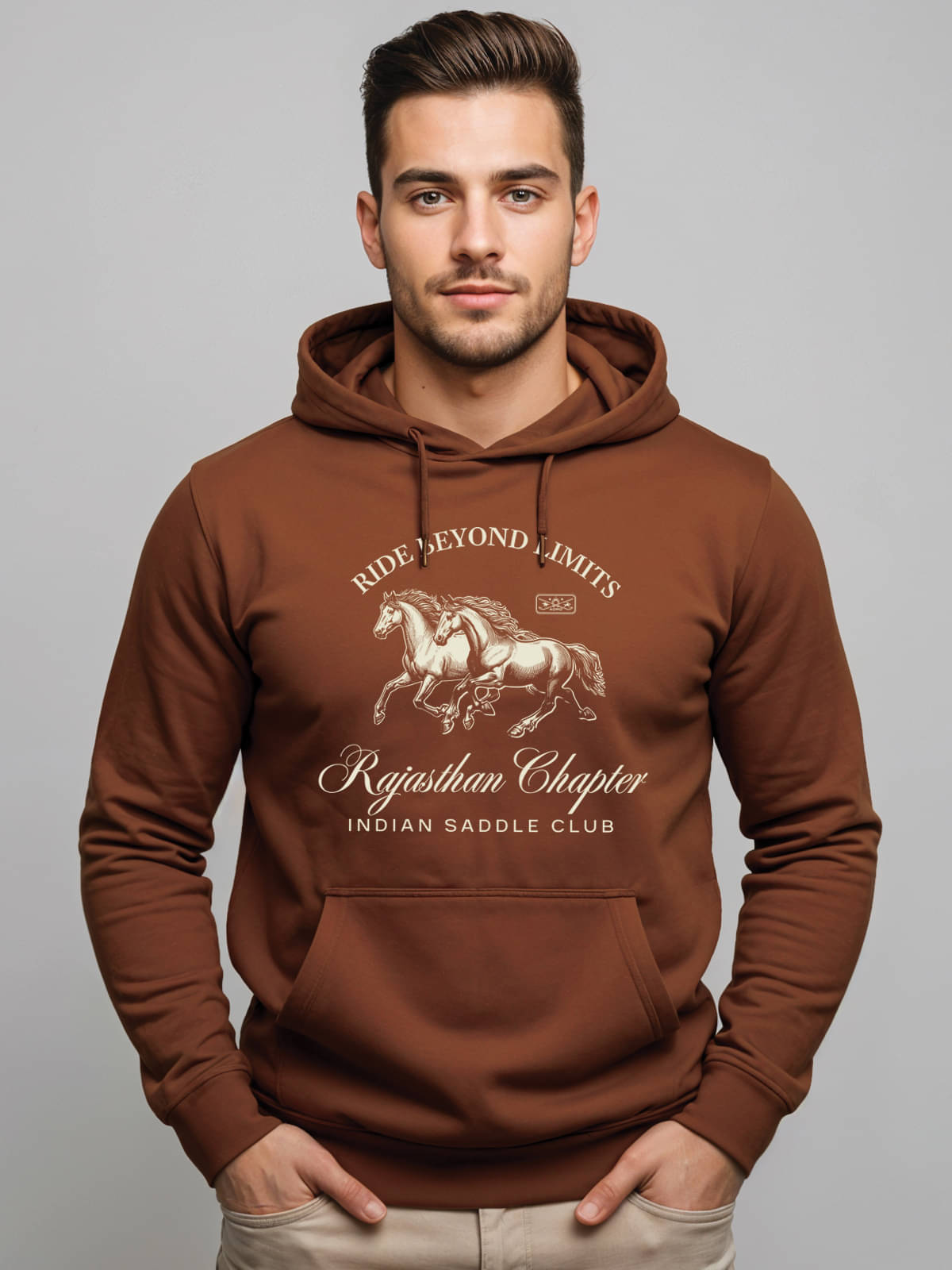 Adro Fleece Hooded Men's Sweatshirt - Brown ( Pack of 1 ) Adro Fleece Hooded Men's Sweatshirt - Brown ( Pack of 1 )