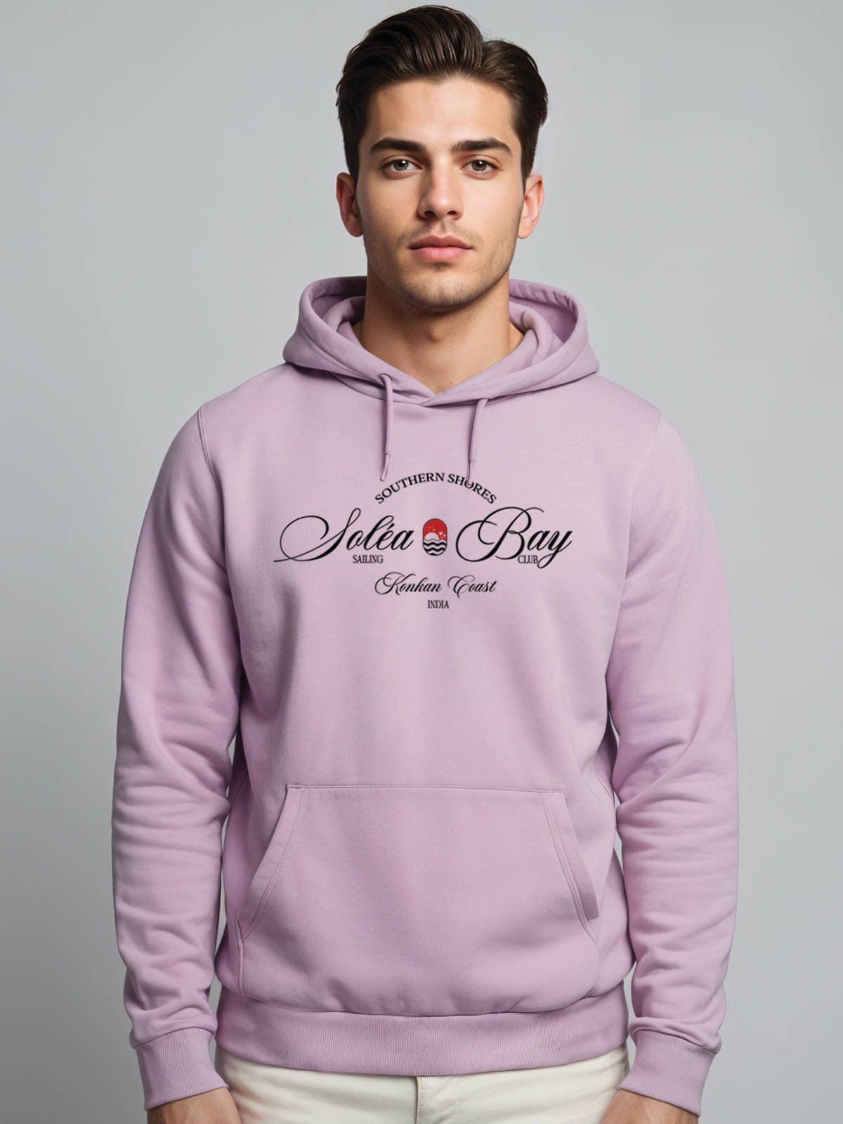     			Adro Fleece Hooded Men's Sweatshirt - Lavender ( Pack of 1 )