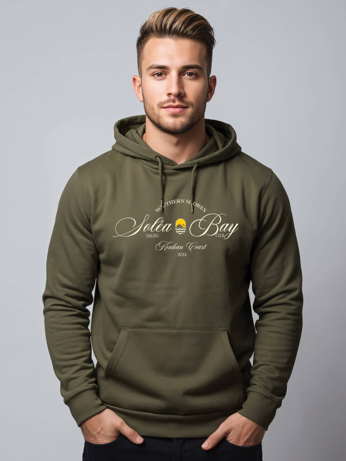 Adro Fleece Hooded Men's Sweatshirt - Olive ( Pack of 1 ) Adro Fleece Hooded Men's Sweatshirt - Olive ( Pack of 1 )