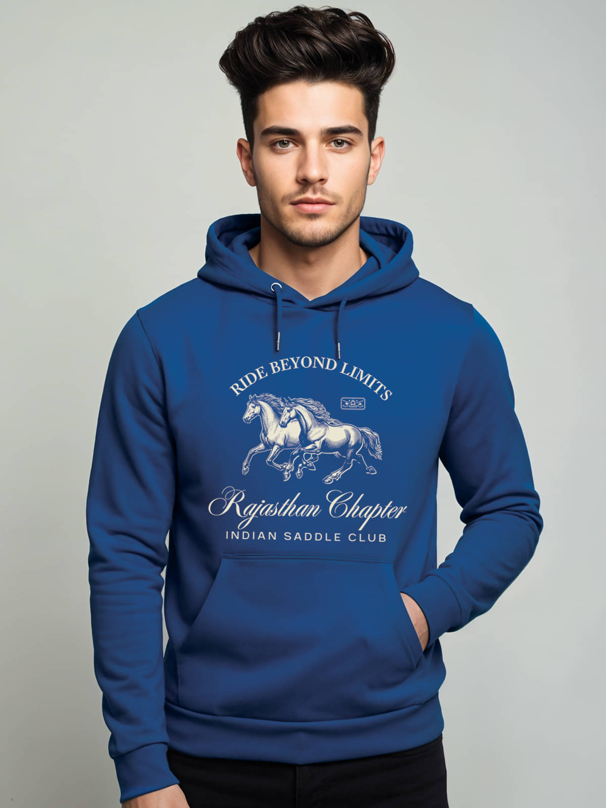 Adro Fleece Hooded Men's Sweatshirt - Blue ( Pack of 1 )     			Adro Fleece Hooded Men's Sweatshirt - Blue ( Pack of 1 )