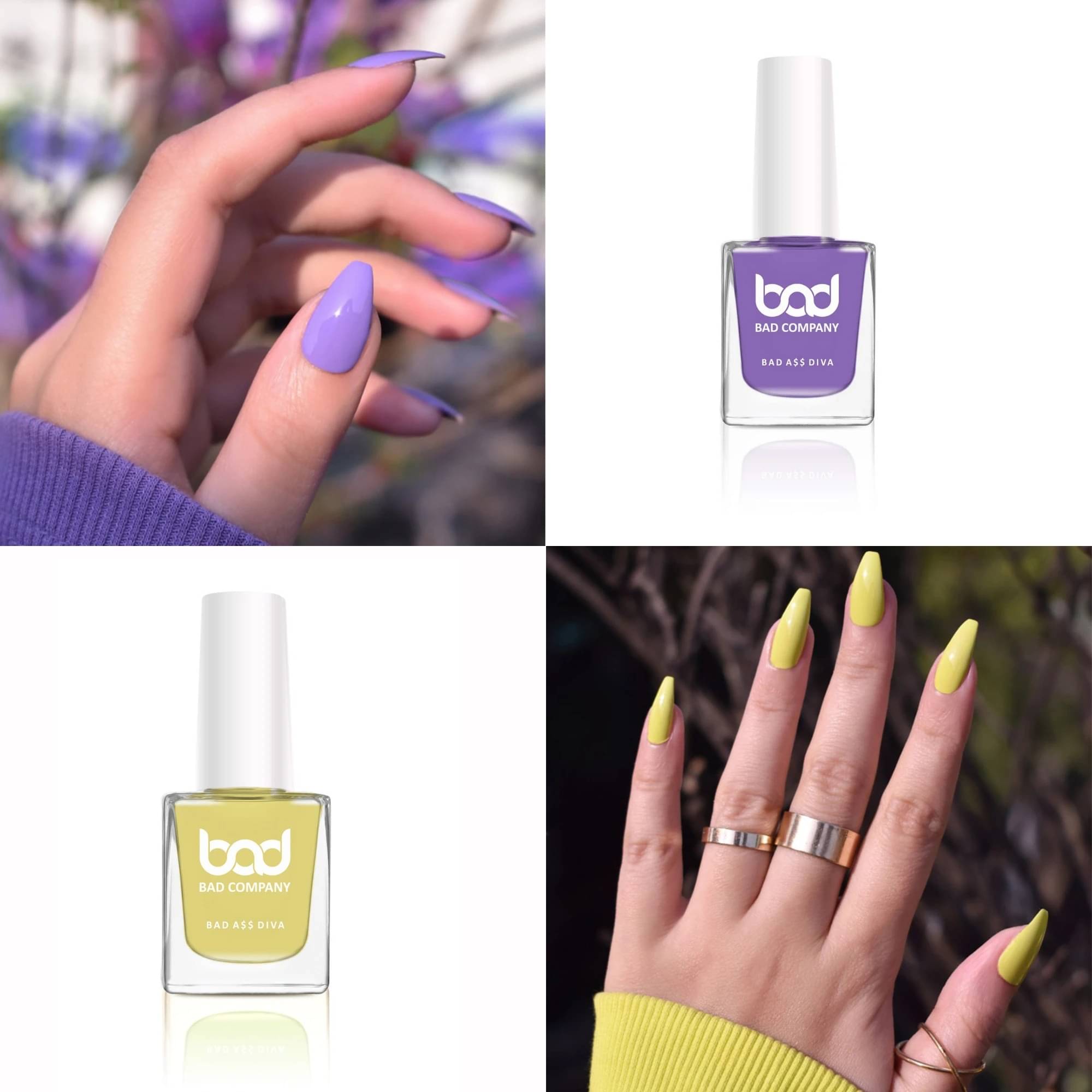     			BAD COMPANY Multi Nail Polish 20 ( Pack of 2 )