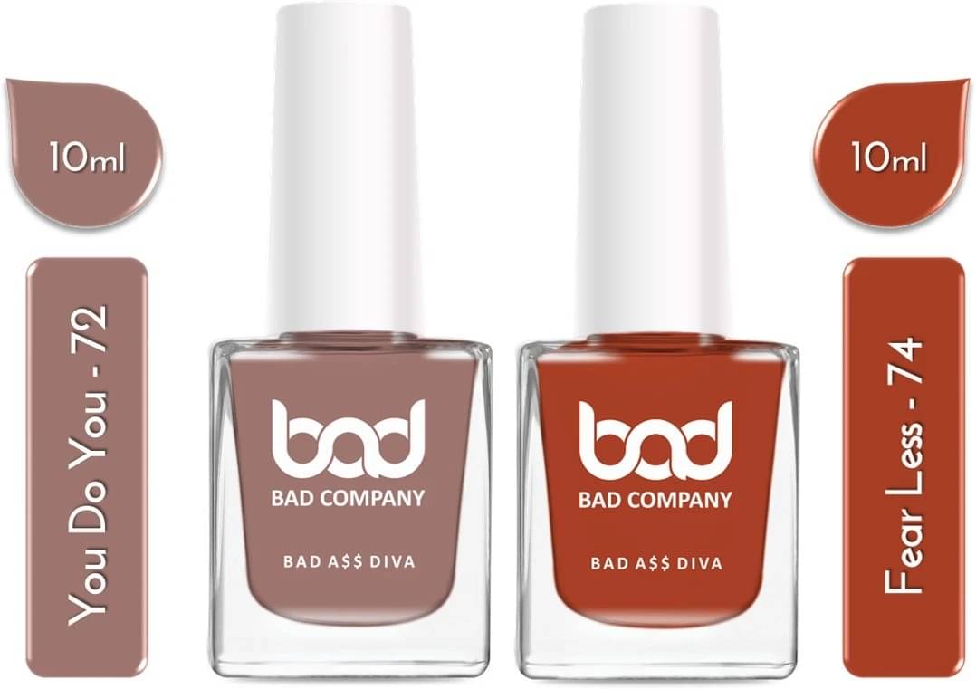     			BAD COMPANY Multi Nail Polish 20 ( Pack of 2 )