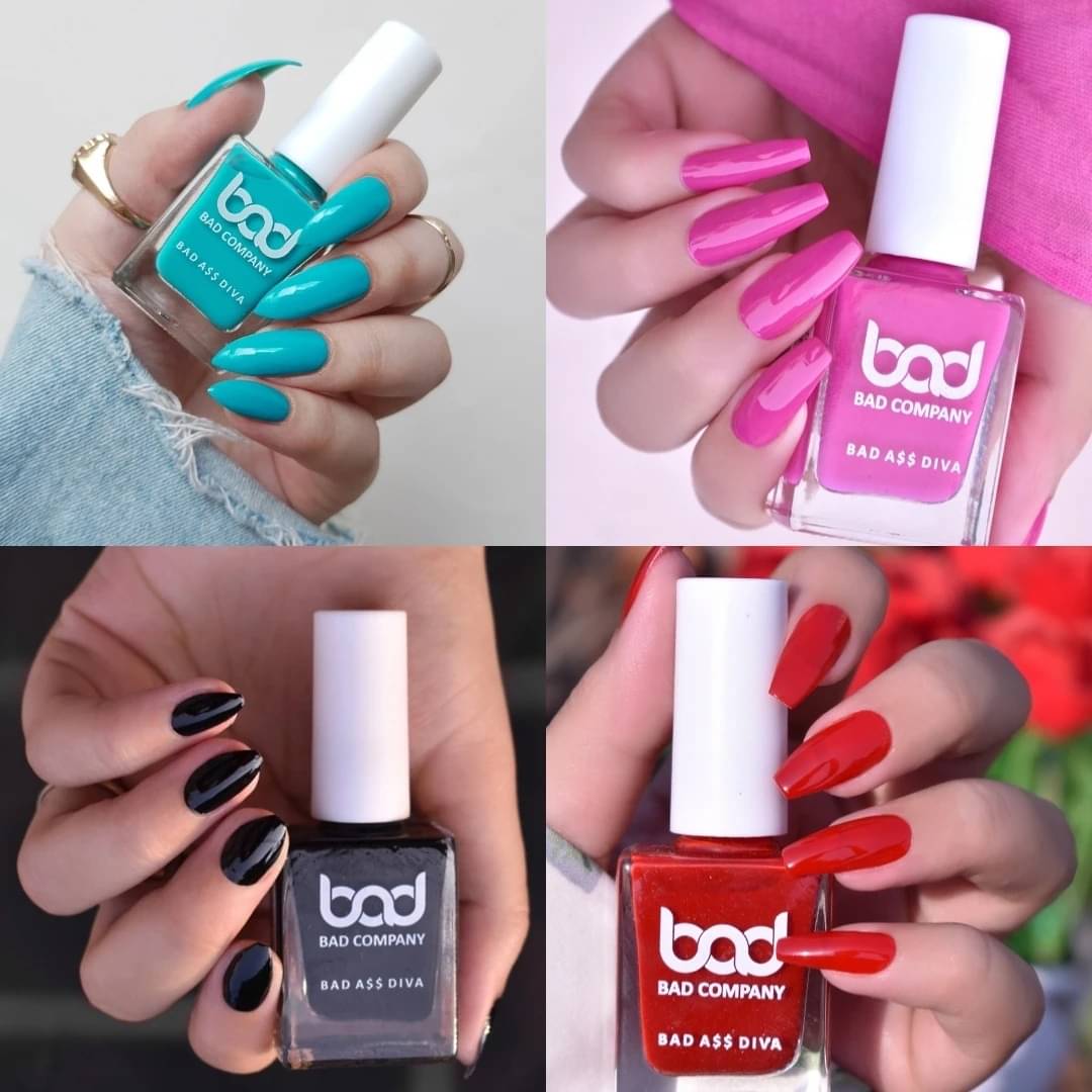     			BAD COMPANY Multi Nail Polish 40 ( Pack of 4 )