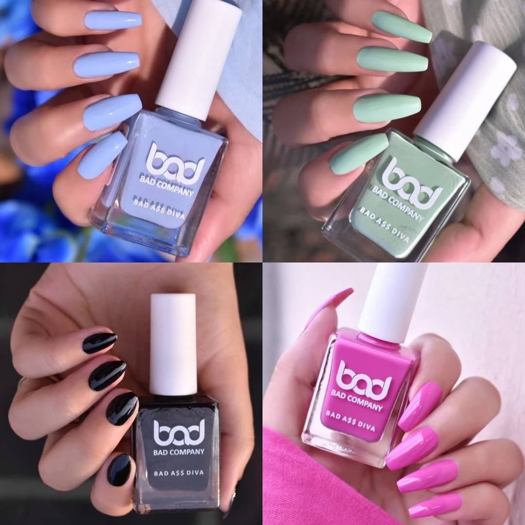     			BAD COMPANY Multi Nail Polish 40 ( Pack of 4 )
