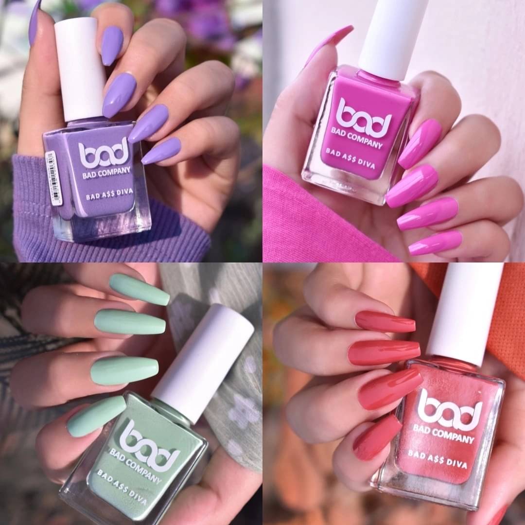     			BAD COMPANY Multi Nail Polish 40 ( Pack of 4 )