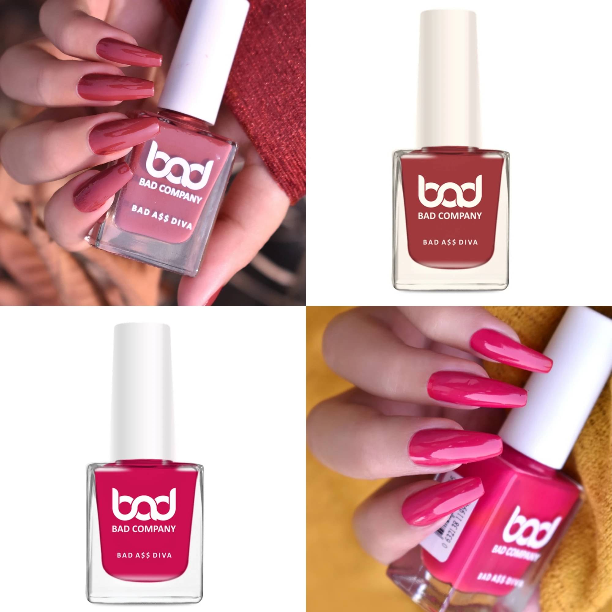     			BAD COMPANY Multi Nail Polish 20 ( Pack of 2 )