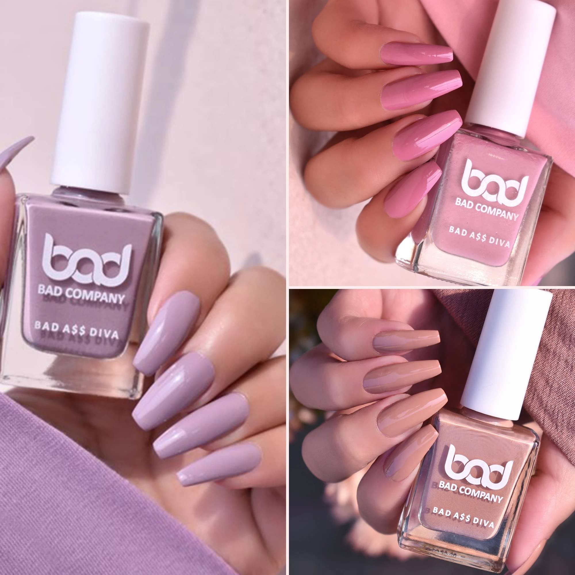     			BAD COMPANY Multi Nail Polish 30 ( Pack of 3 )