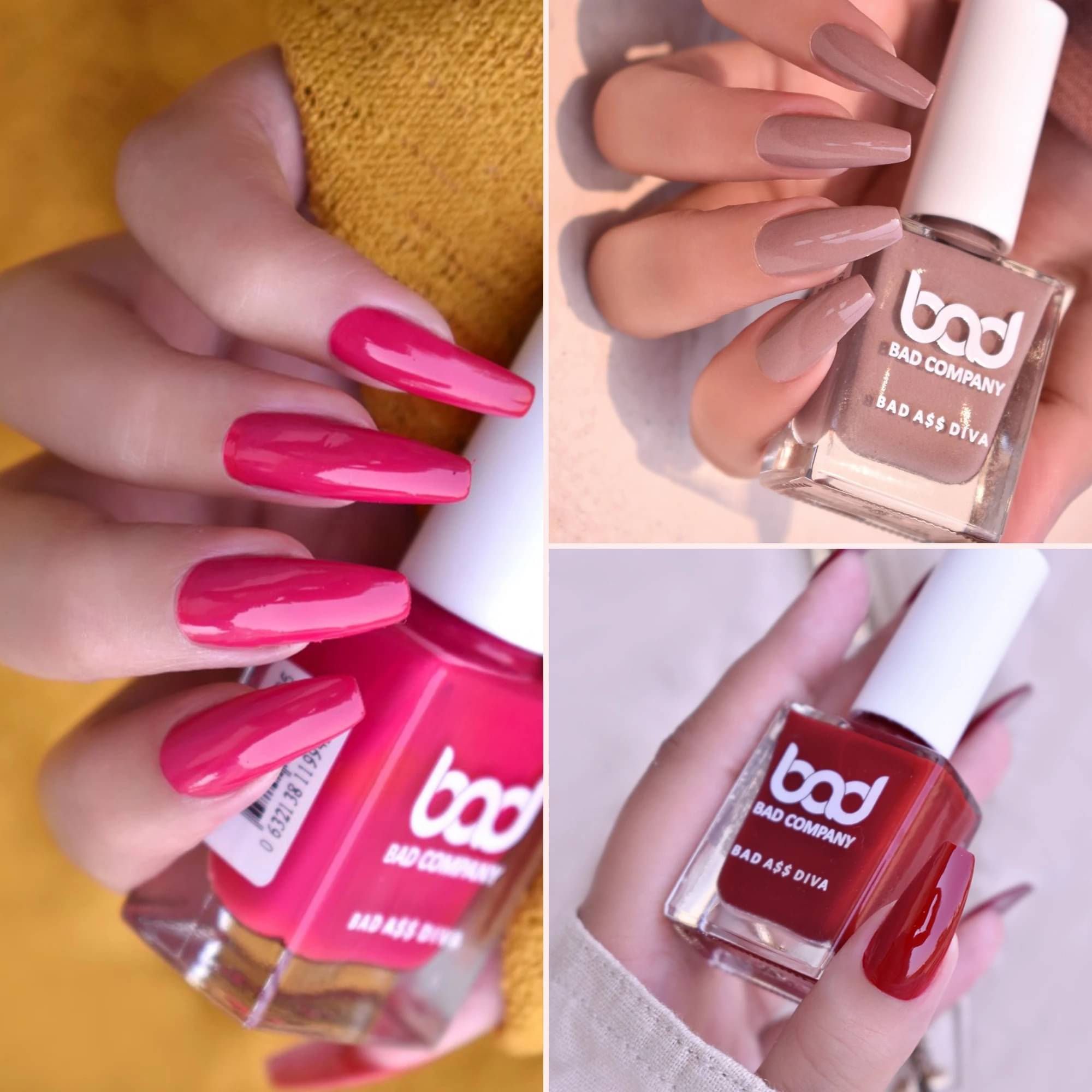     			BAD COMPANY Multi Nail Polish 30 ( Pack of 3 )