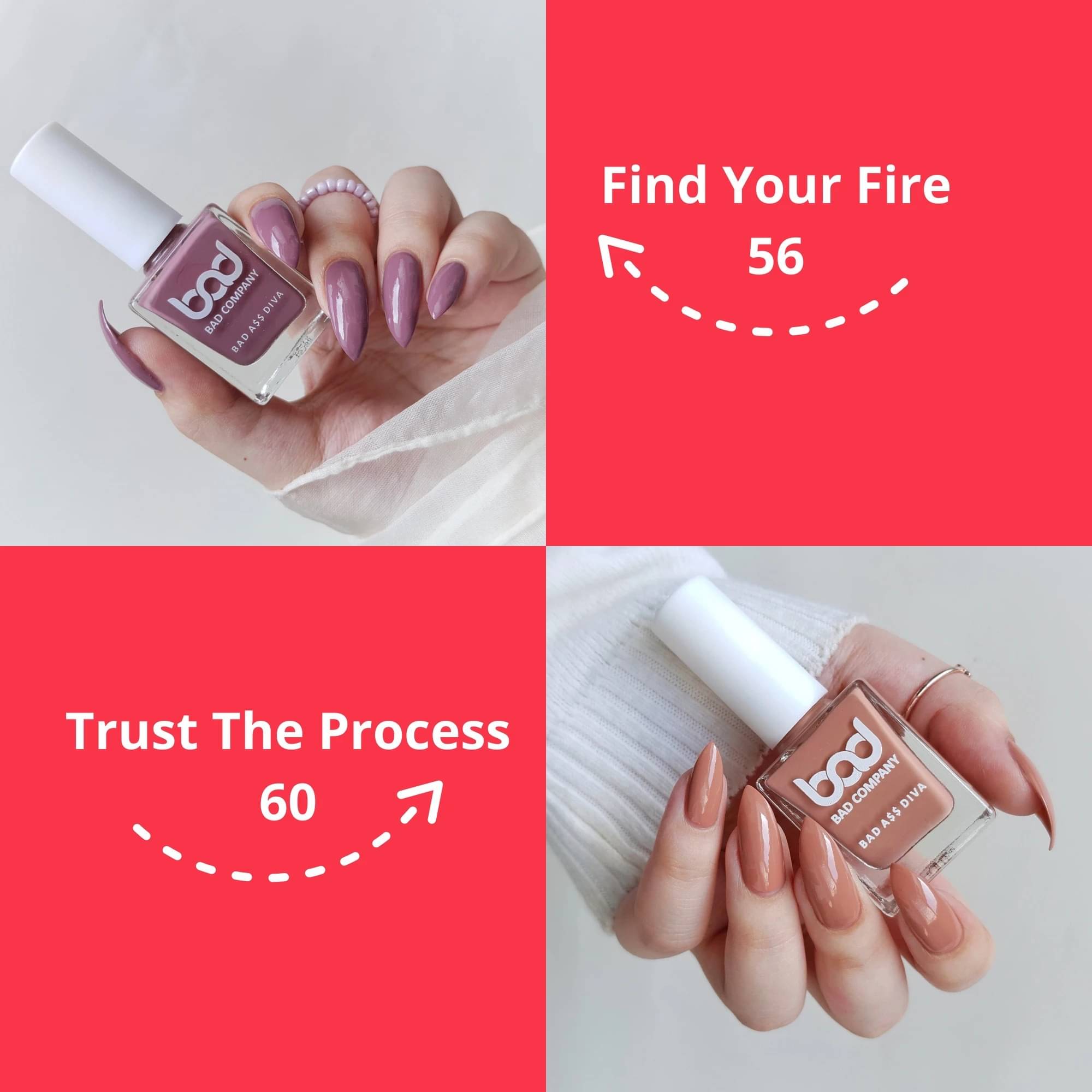     			BAD COMPANY Multi Nail Polish 20 ( Pack of 2 )