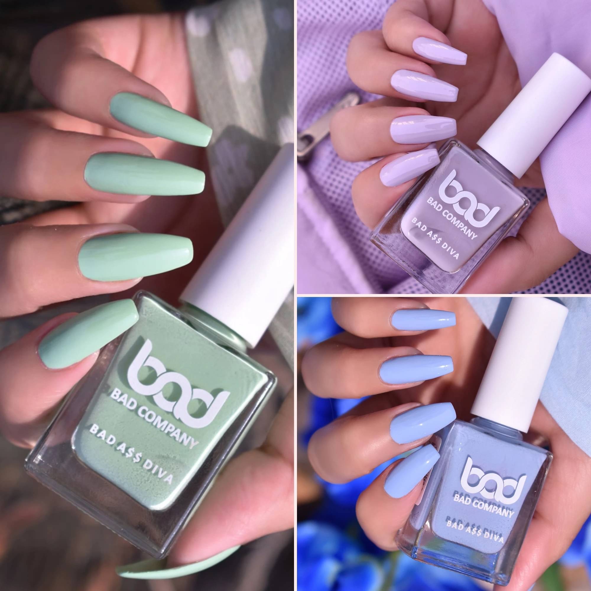     			BAD COMPANY Multi Nail Polish 30 ( Pack of 3 )