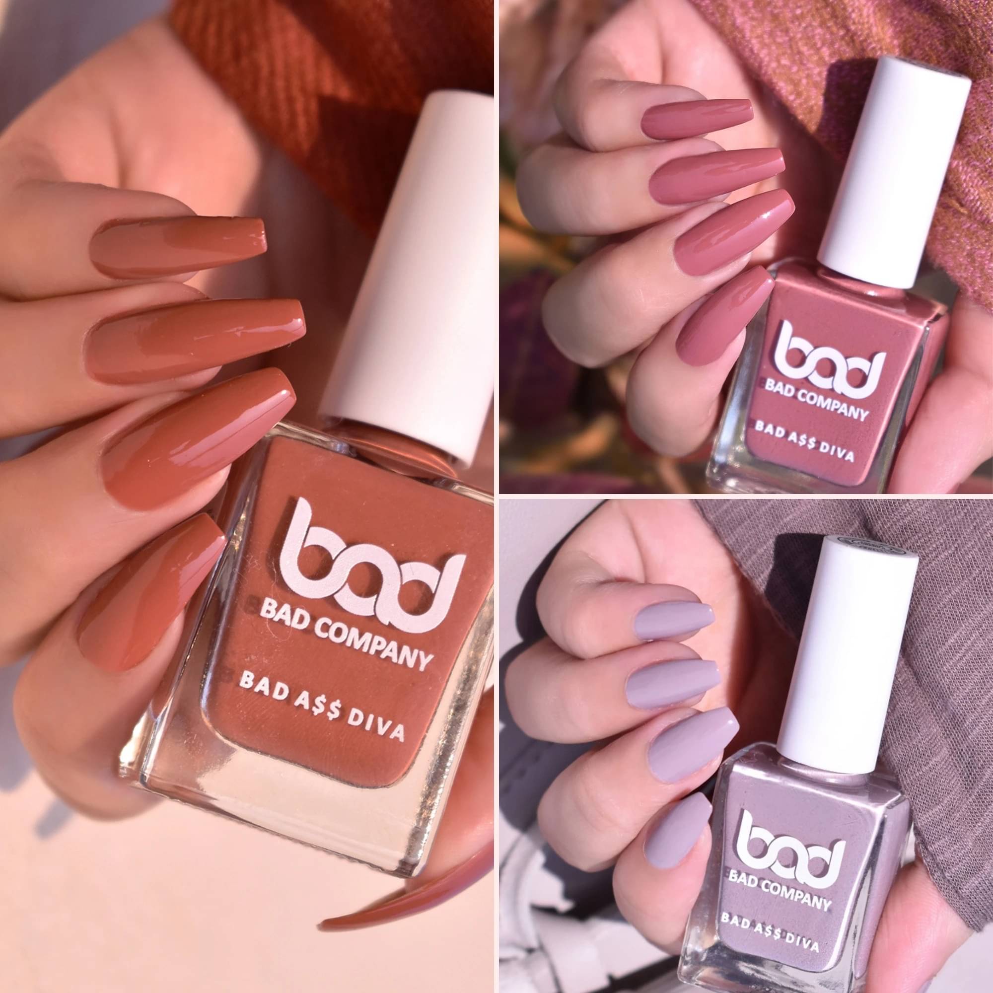     			BAD COMPANY Multi Nail Polish 30 ( Pack of 3 )