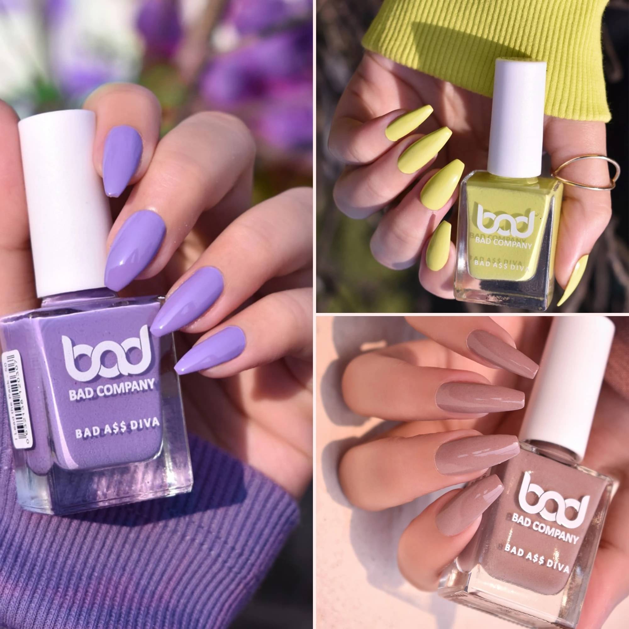     			BAD COMPANY Multi Nail Polish 30 ( Pack of 3 )