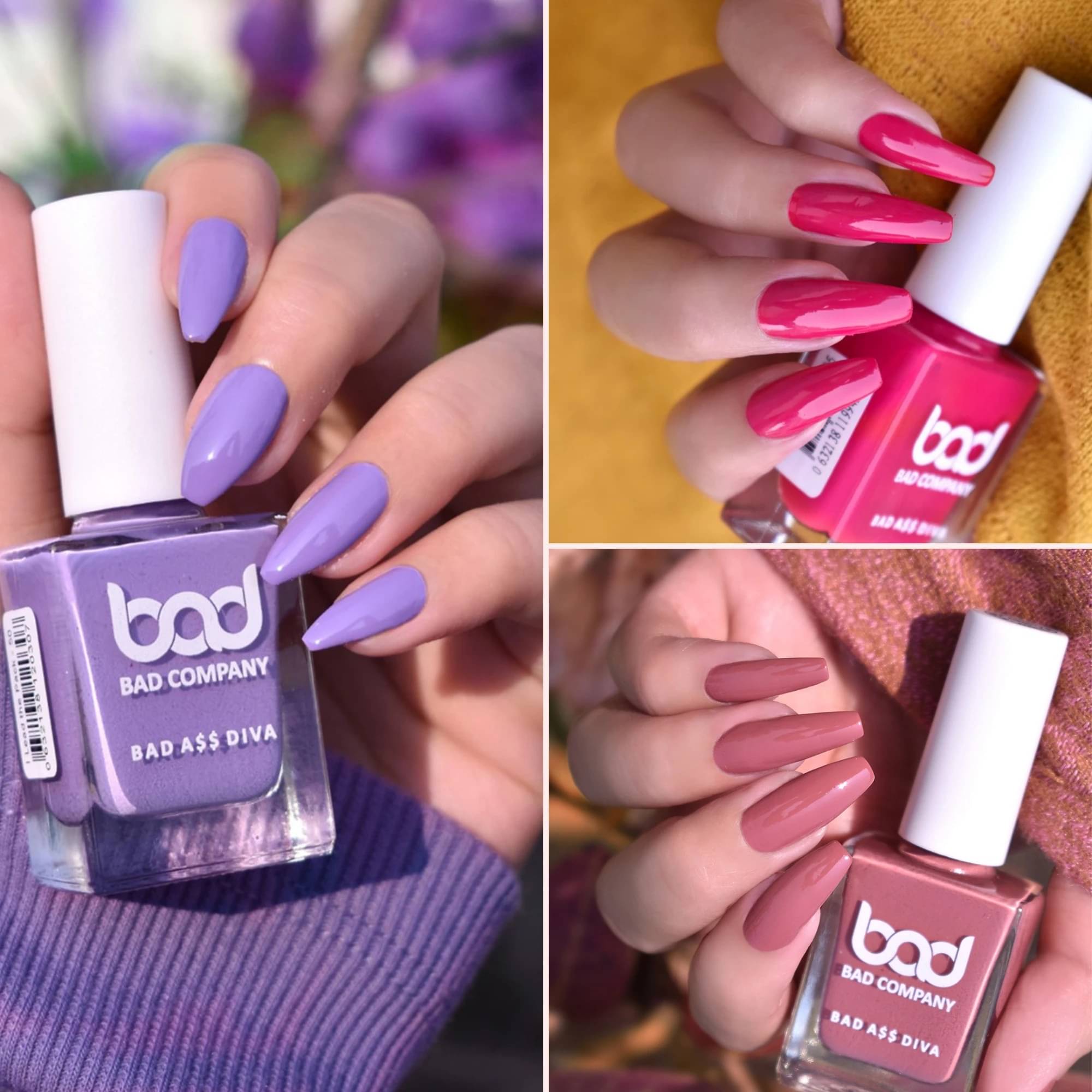     			BAD COMPANY Multi Nail Polish 30 ( Pack of 3 )