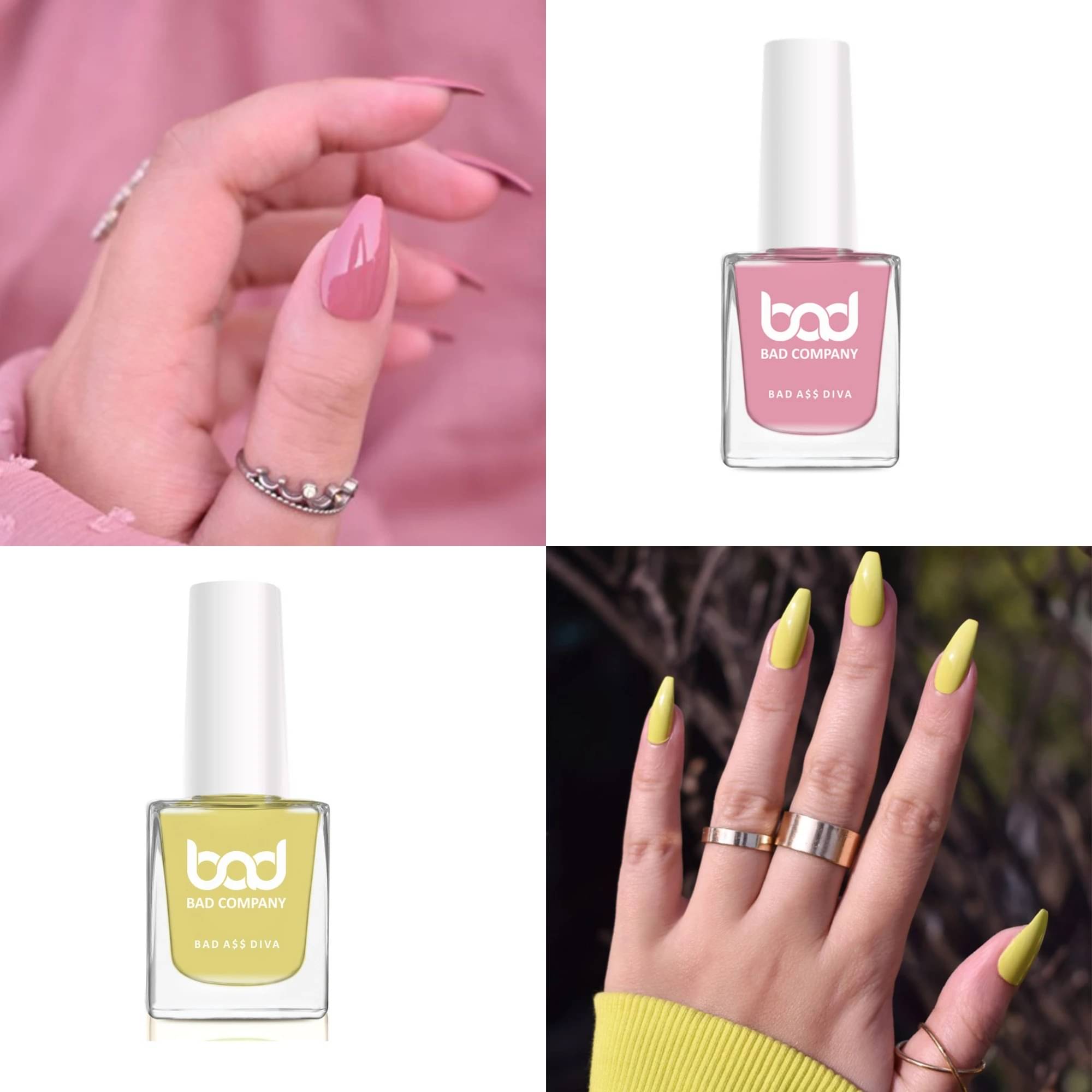     			BAD COMPANY Multi Nail Polish 20 ( Pack of 2 )