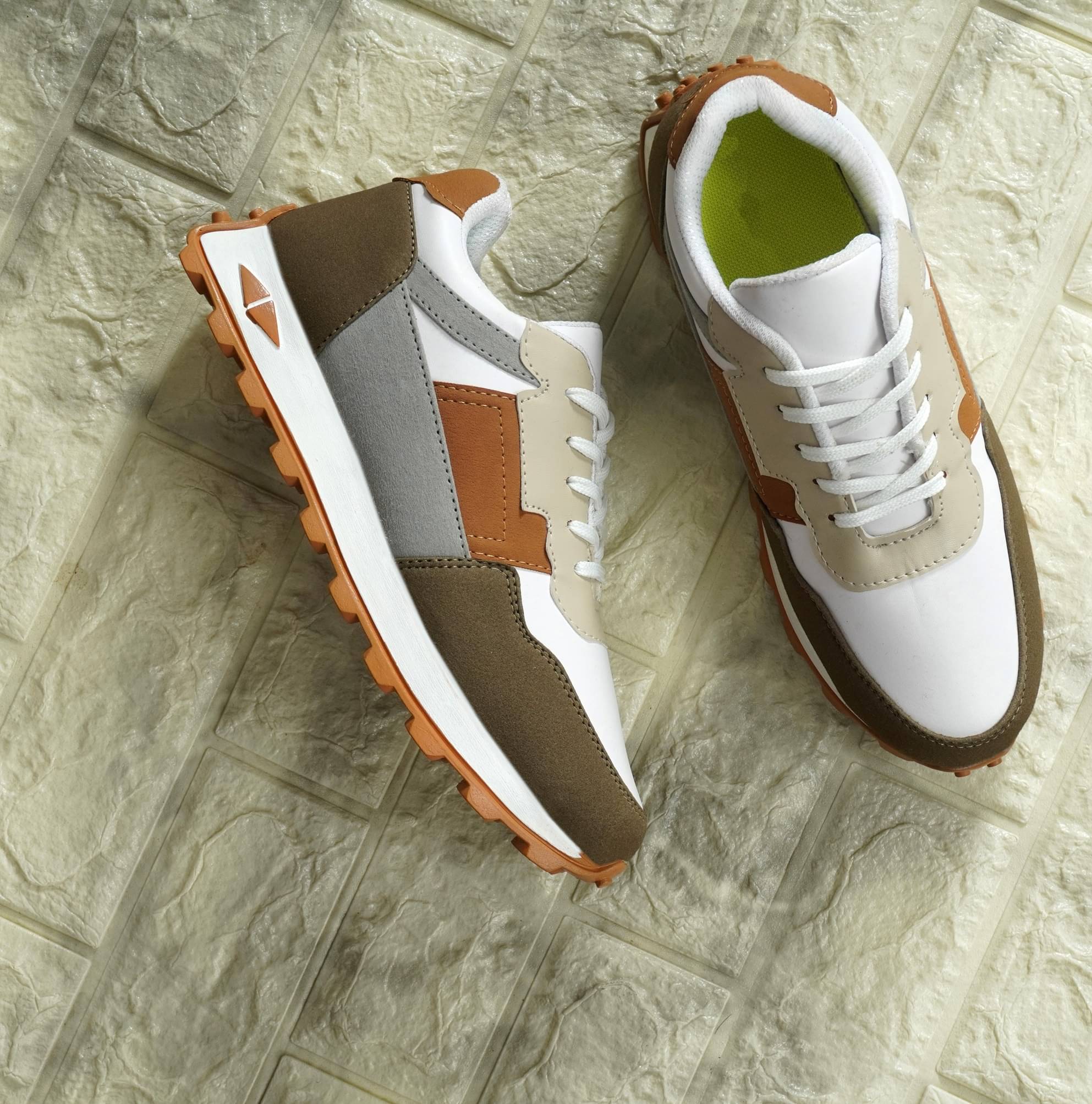     			BAERU Brown sneaker for men Brown Men's Sneakers