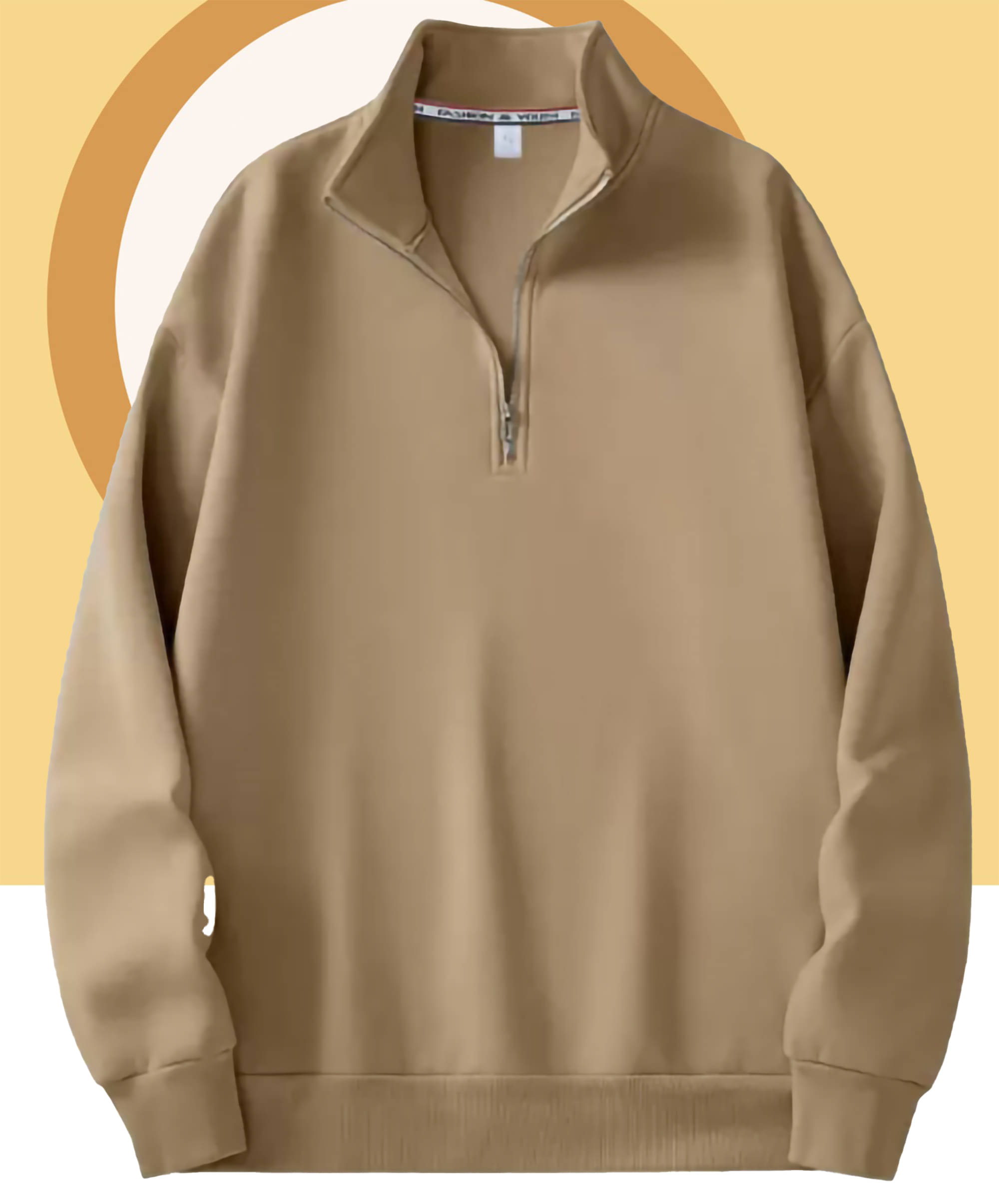 Christy World Fleece High Neck Men's Sweatshirt - Beige ( Pack of 1 ) Christy World Fleece High Neck Men's Sweatshirt - Beige ( Pack of 1 )