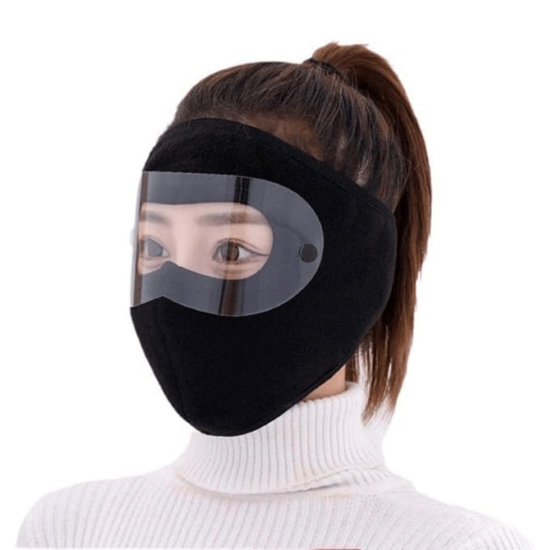     			Cotton Unisex Full Winter Face Mask Windproof and Sun Protection Warm Eye Protection Screen Goggles Cycling and Bike Mask for Women and Men High Tech Face Shield
