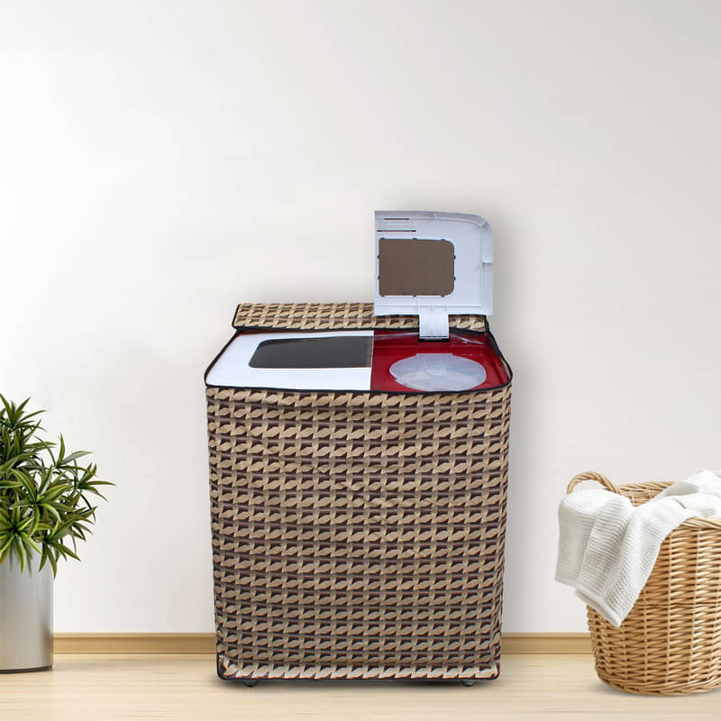 Dream Care Semi-Automatic Washing Machine Cover Compatiable For 8 kg - Brown Dream Care Semi-Automatic Washing Machine Cover Compatiable For 8 kg - Brown