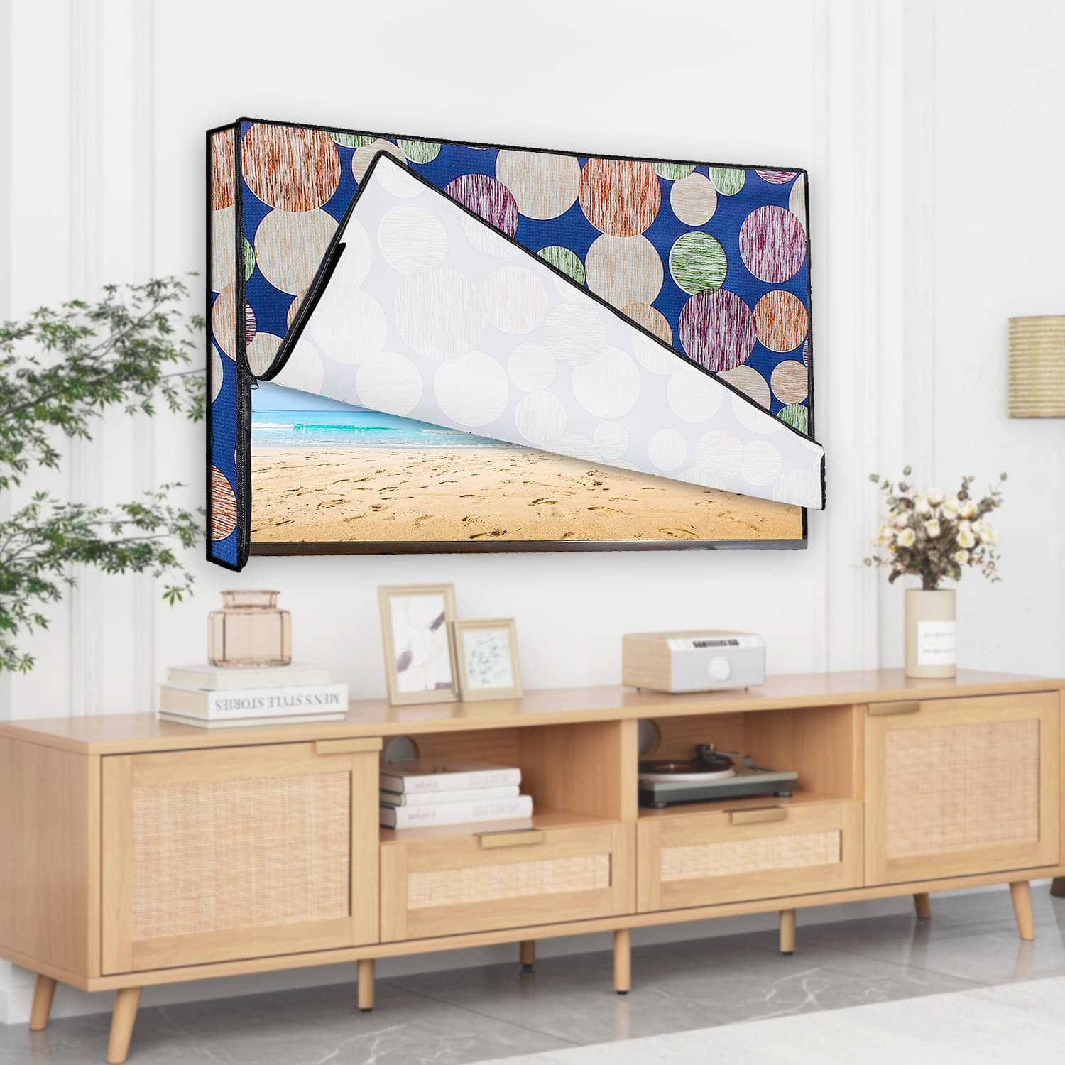 Dream Care Single PVC Blue TV Cover for Other Models 127 cm (50 in) LED/LCD TV Dream Care Single PVC Blue TV Cover for Other Models 127 cm (50 in) LED/LCD TV
