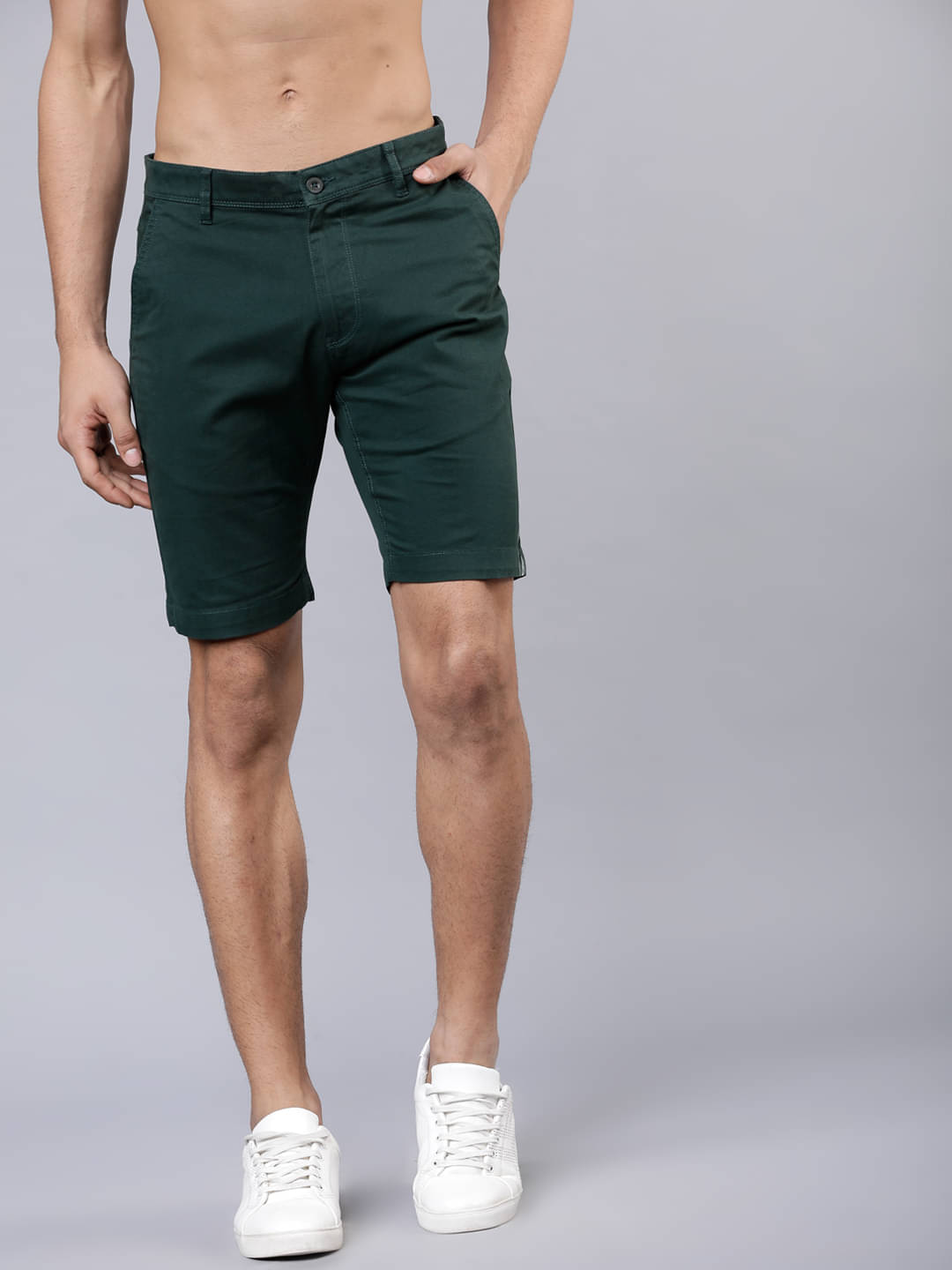Highlander Green Cotton Blend Men's Shorts ( Pack of 1 )     			Highlander Green Cotton Blend Men's Shorts ( Pack of 1 )