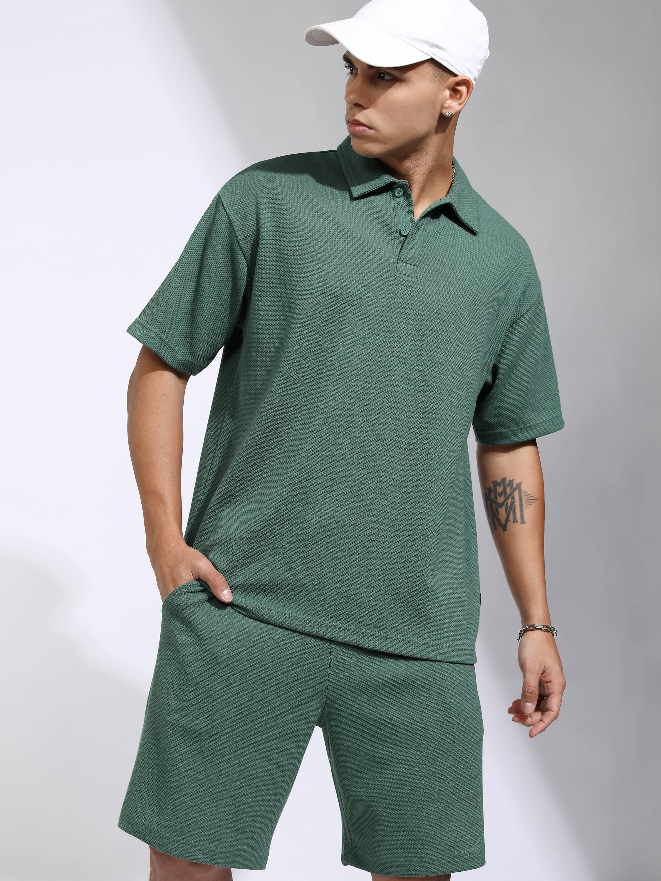 Highlander Men's T-shirt With Shorts Co-Ords Set ( Pack of 1 , Teal ) Highlander Men's T-shirt With Shorts Co-Ords Set ( Pack of 1 , Teal )