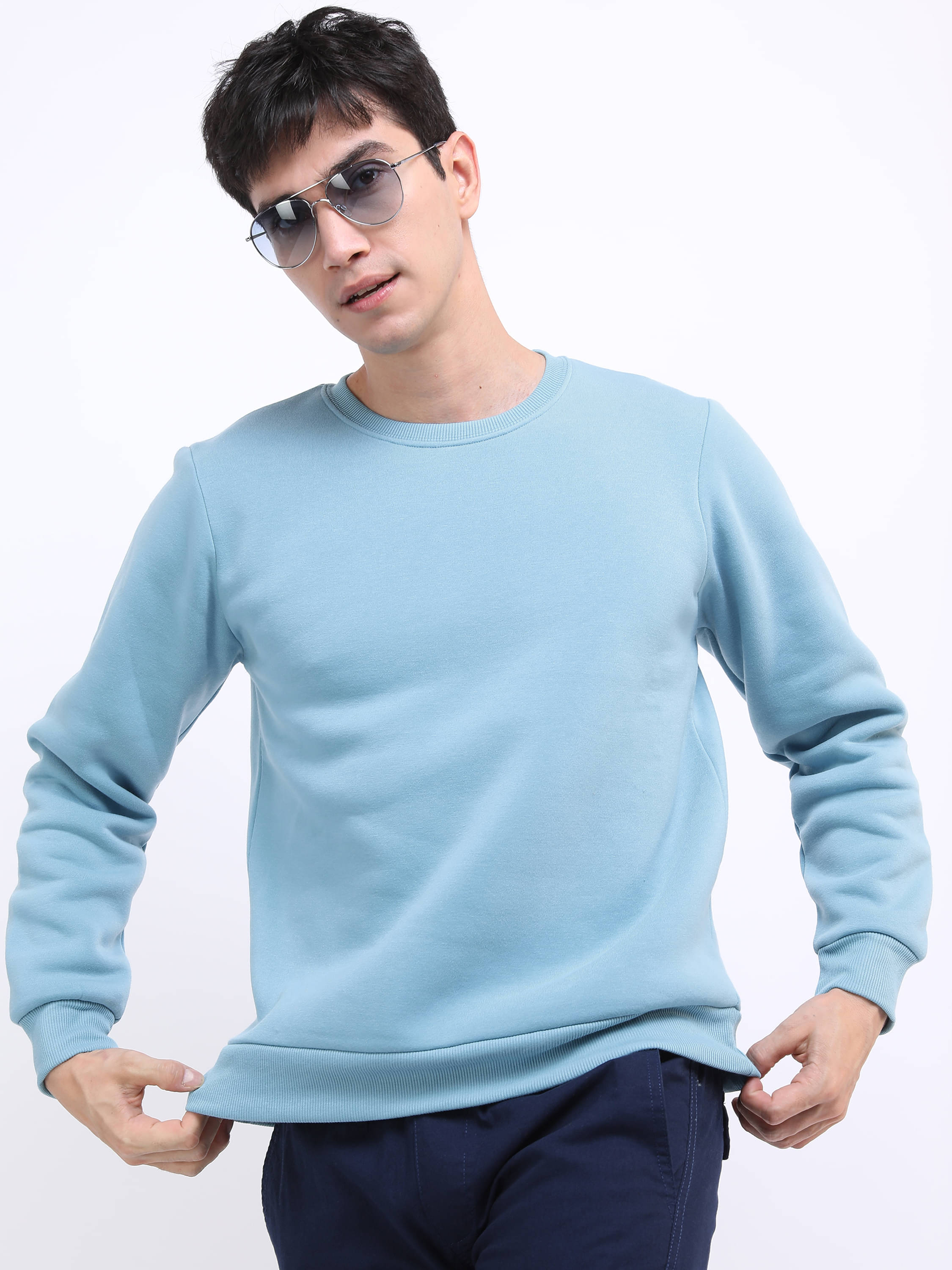 Highlander Polyester Round Neck Men's Sweatshirt - Blue ( Pack of 1 )     			Highlander Polyester Round Neck Men's Sweatshirt - Blue ( Pack of 1 )