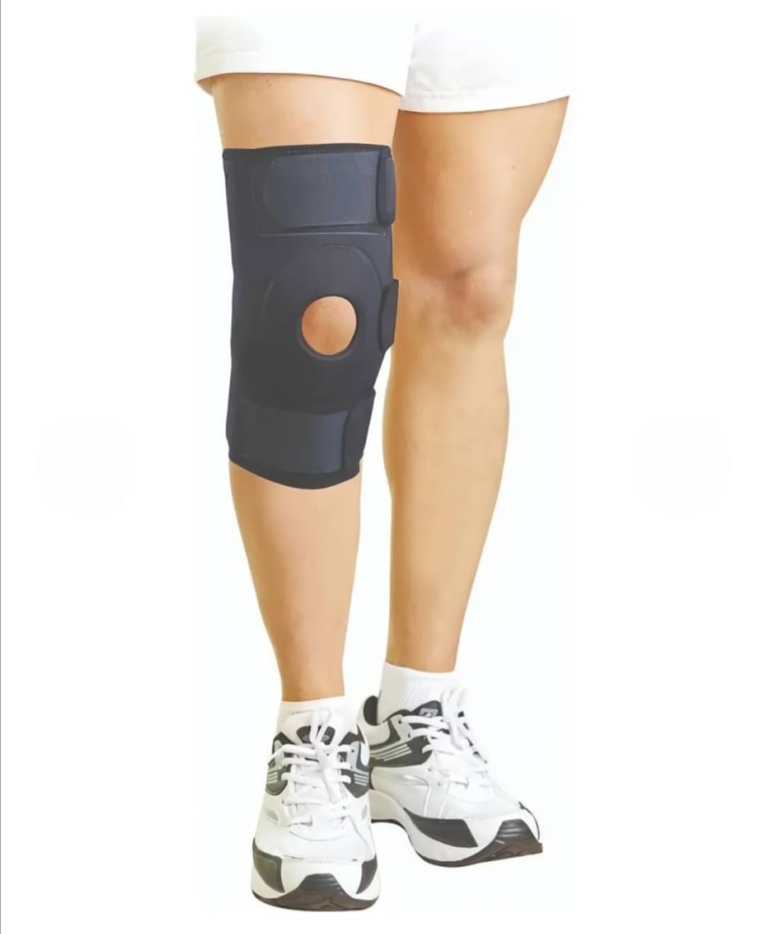     			Lunya Unisex Premium Knee Braces Single Black ( Free Size - Size )