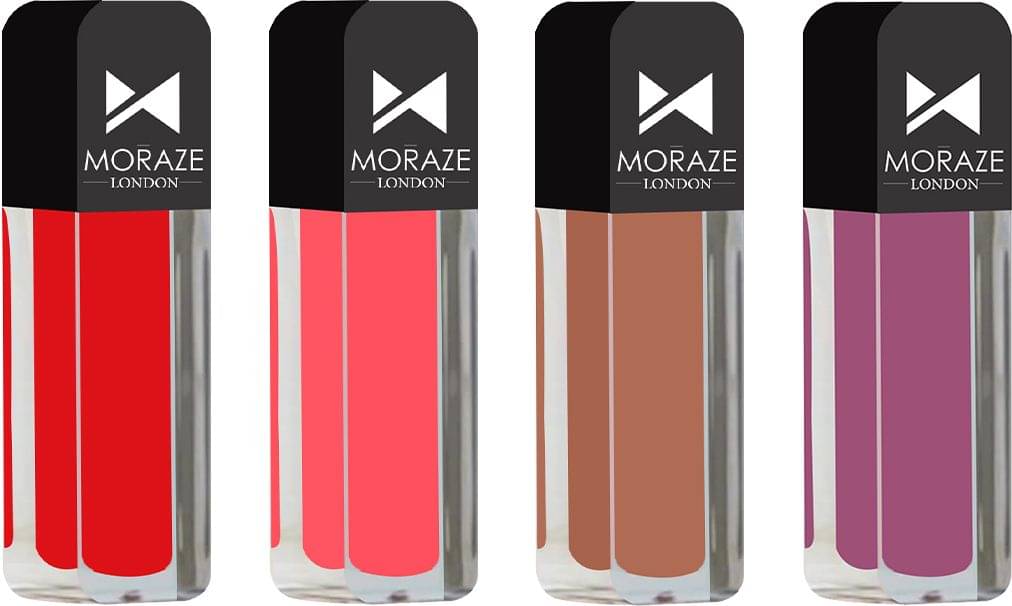     			Moraze Multi Glossy Long Lasting Liquid Lipstick ( Pack of 4 )