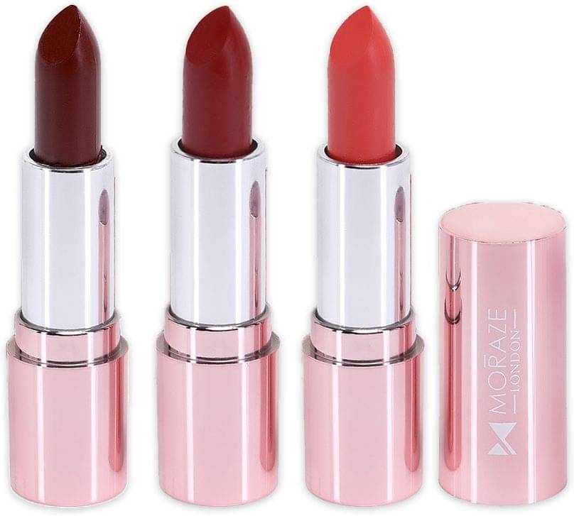     			Moraze Multi Matte Long Lasting Crayon Lipstick ( Pack of 3 )