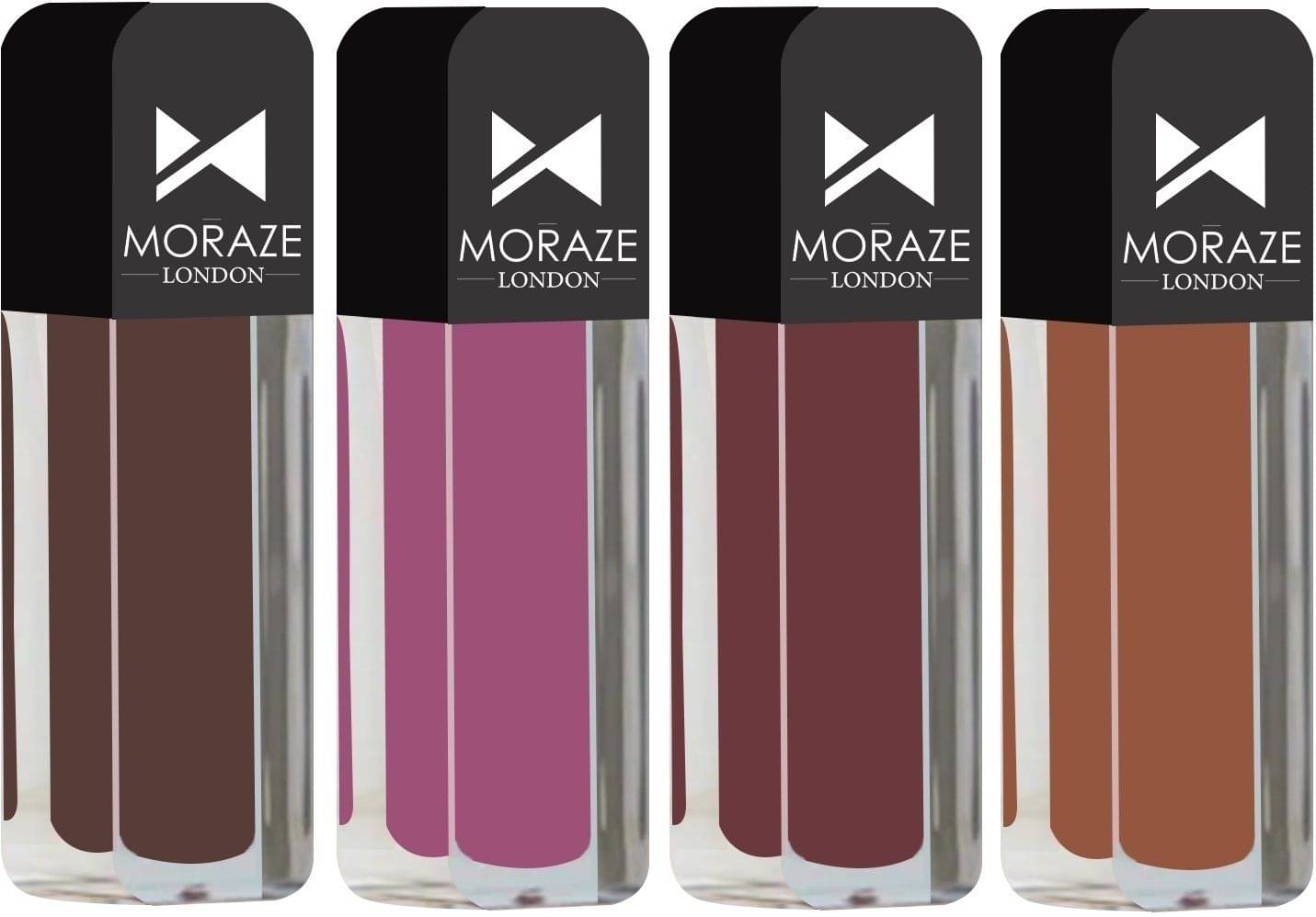     			Moraze Multi Matte Long Lasting Liquid Lipstick ( Pack of 4 )