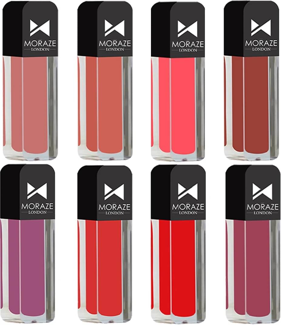     			Moraze Multi Matte Long Lasting Liquid Lipstick ( Pack of 8 )