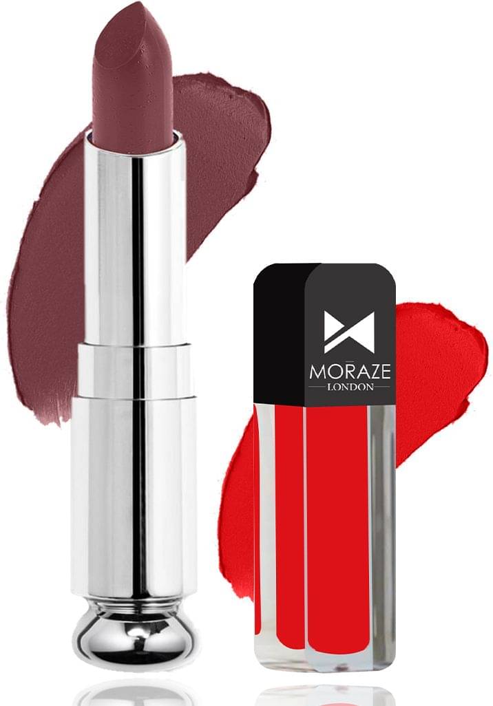     			Moraze Multi Matte Long Lasting Crayon Lipstick ( Pack of 1 )