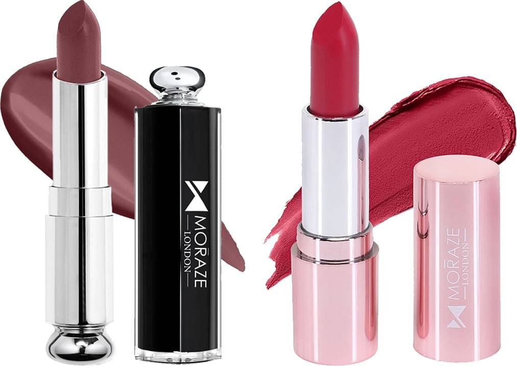     			Moraze Multi Matte Long Lasting Crayon Lipstick ( Pack of 2 )