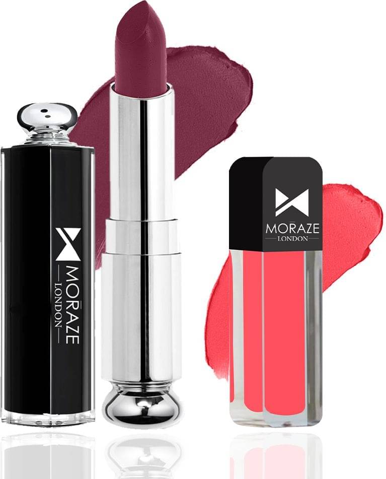     			Moraze Multi Matte Long Lasting Crayon Lipstick ( Pack of 2 )