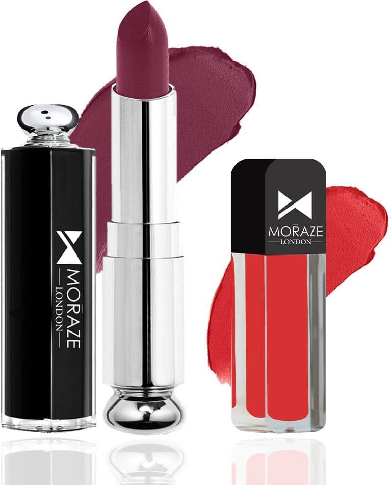     			Moraze Multi Matte Long Lasting Crayon Lipstick ( Pack of 2 )