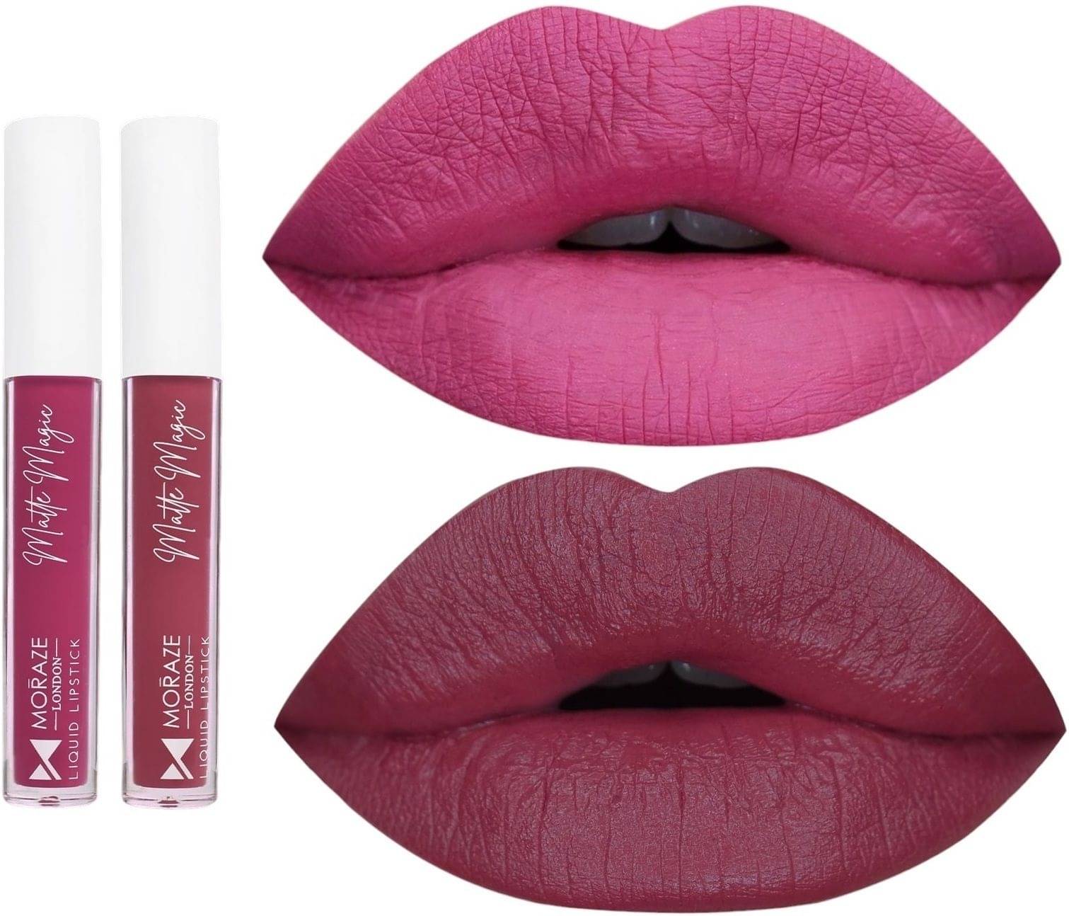     			Moraze Multi Matte Long Lasting Liquid Lipstick ( Pack of 2 )
