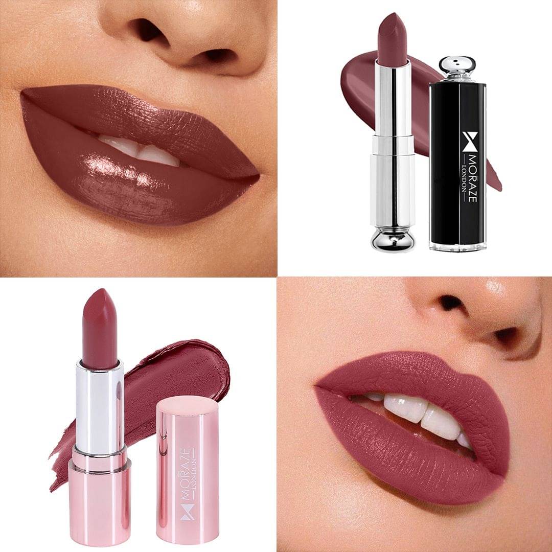     			Moraze Pink Matte Long Lasting Crayon Lipstick ( Pack of 2 )