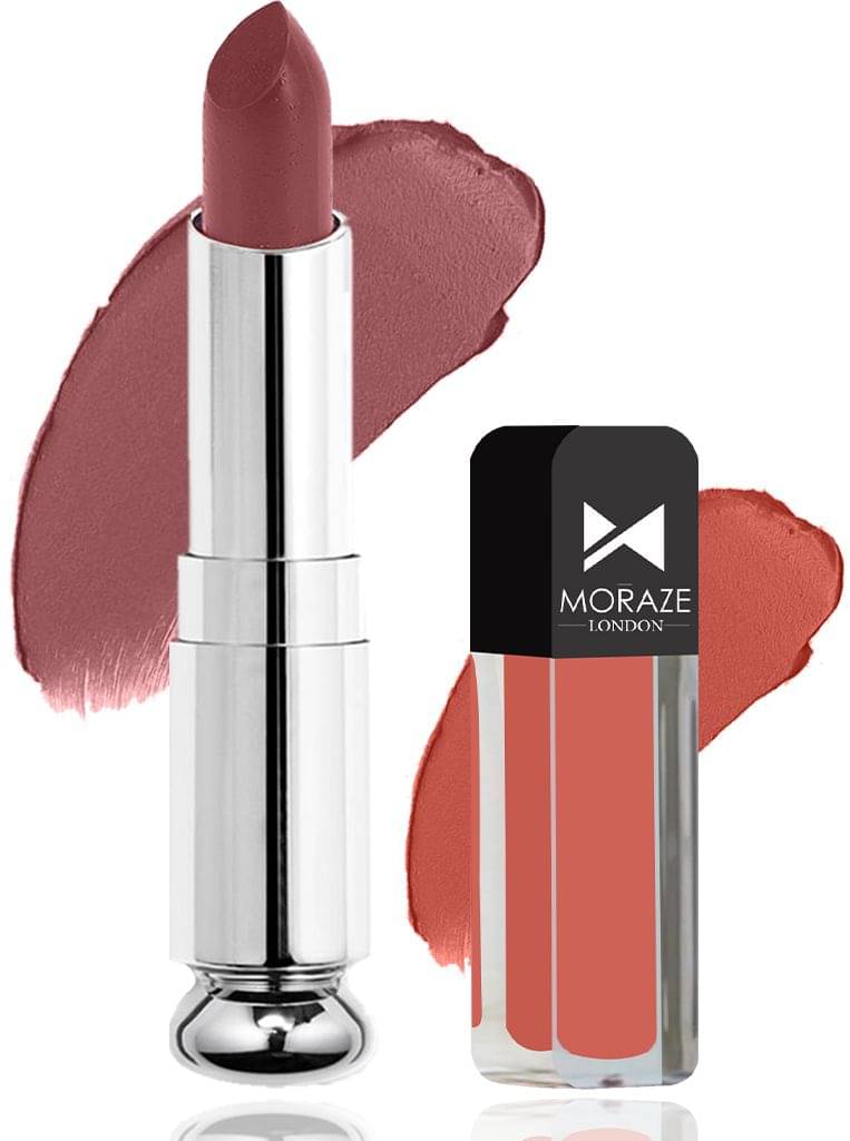     			Moraze Pink Matte Long Lasting Crayon Lipstick ( Pack of 1 )