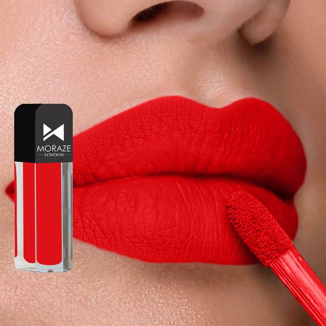     			Moraze Red Matte Long Lasting Crayon Lipstick ( Pack of 1 )