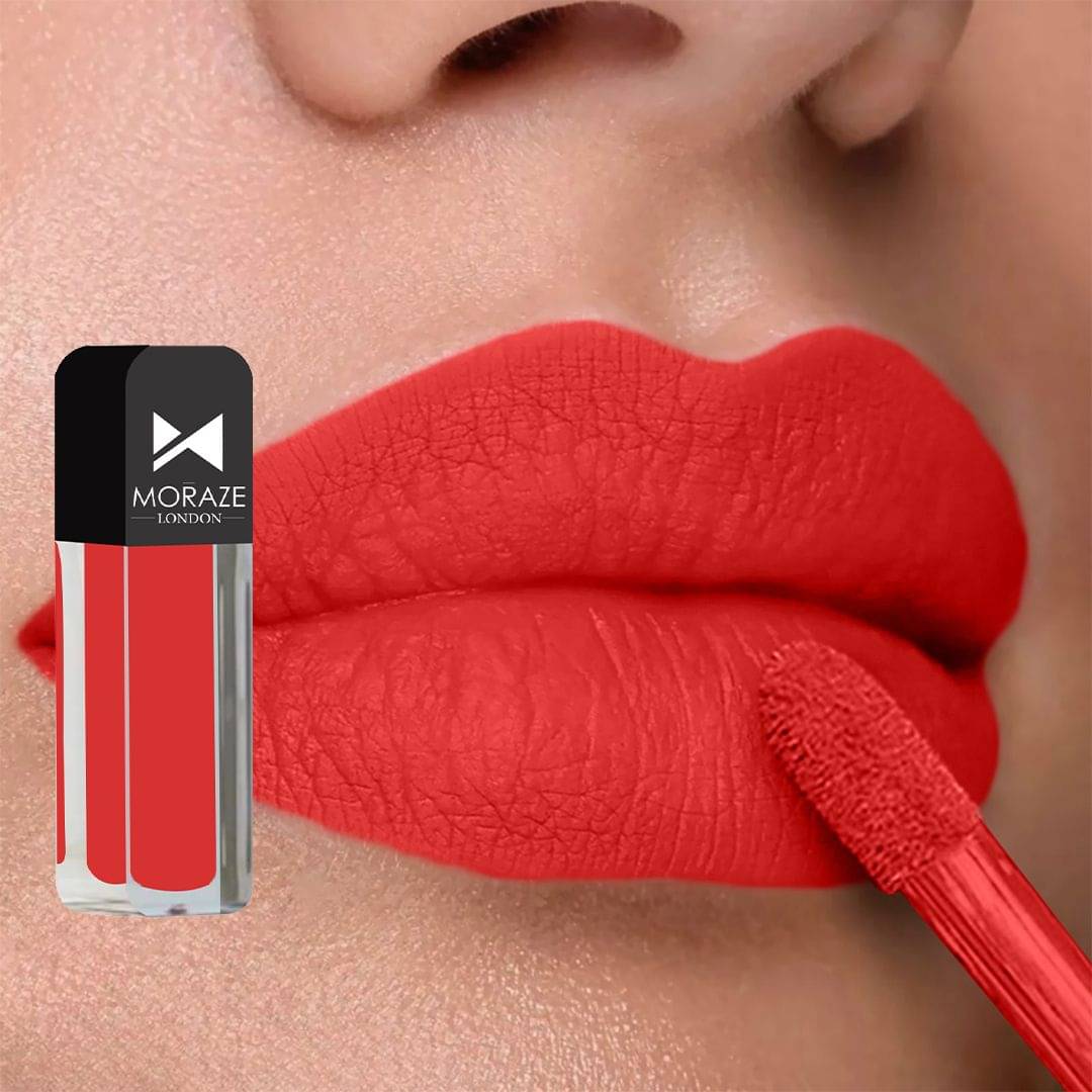     			Moraze Red Matte Long Lasting Crayon Lipstick ( Pack of 1 )