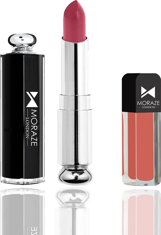     			Moraze Red Matte Long Lasting Liquid Lipstick ( Pack of 2 )