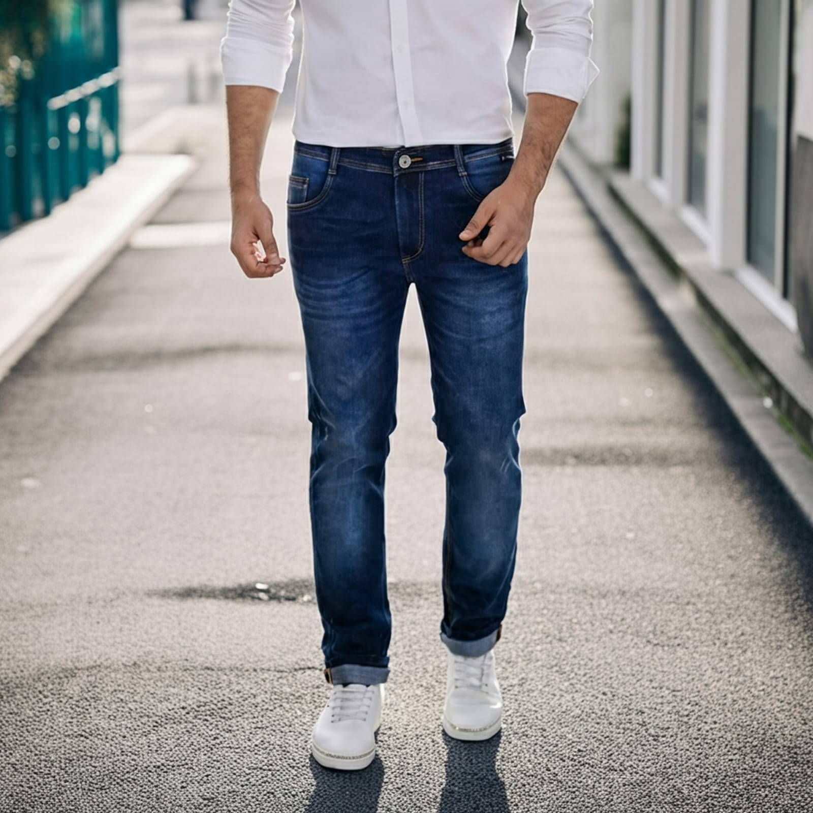     			NAREDA FASHION Slim Fit Washed Men's Jeans - Blue ( Pack of 1 )