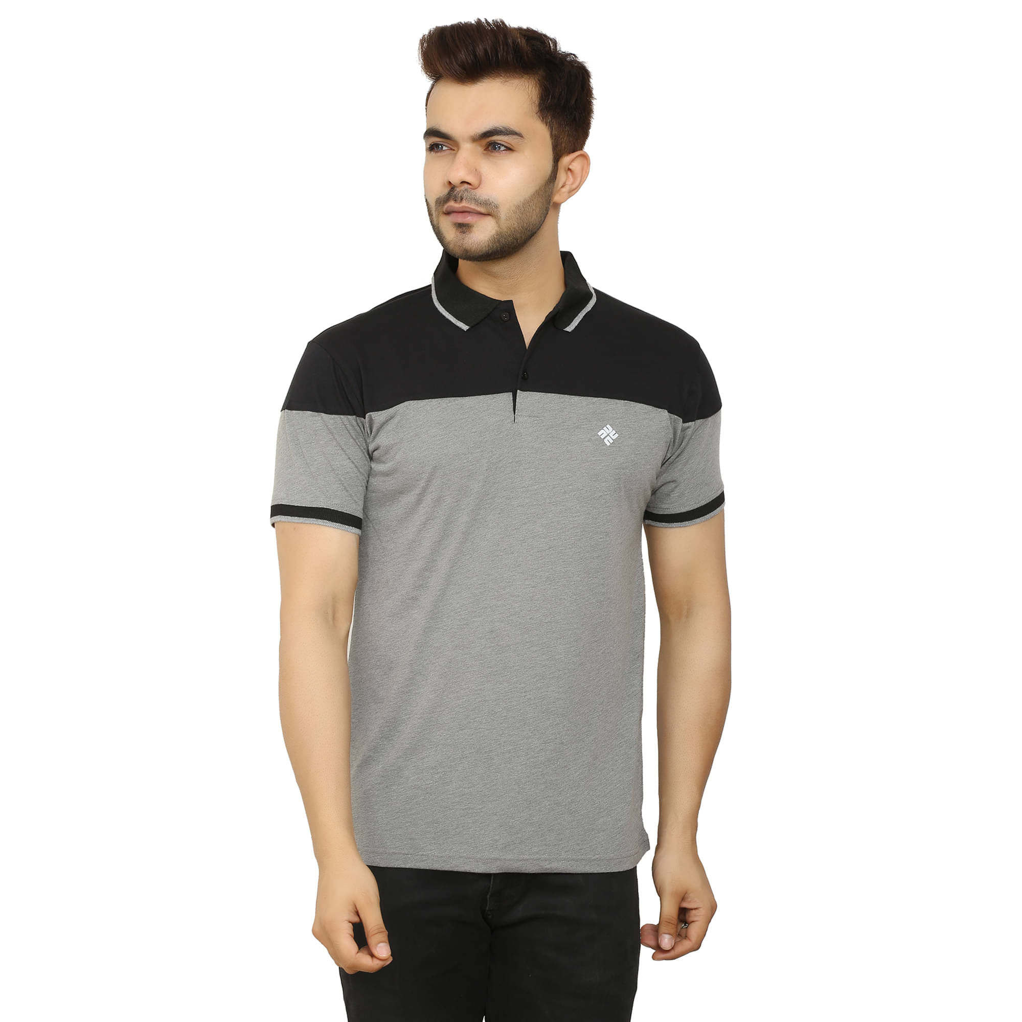 NU9 Grey Cotton Regular Fit Men's Sports Polo T-Shirt ( Pack of 1 ) NU9 Grey Cotton Regular Fit Men's Sports Polo T-Shirt ( Pack of 1 )