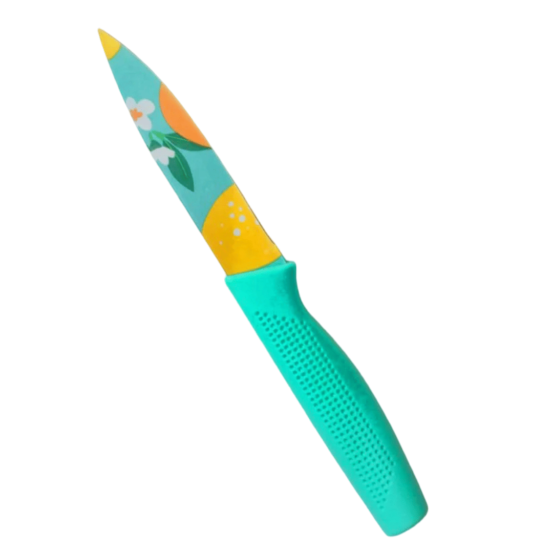     			Pabocart Stainless Steel Knife Set for Kitchen Use - Color Printed Knives for Women Men Girl Boy