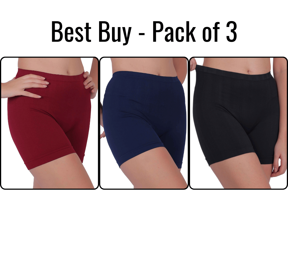 Pia Trends Women Cotton Blend Tummy & Thigh Shaper ( Maroon,Multicolor ) Pia Trends Women Cotton Blend Tummy & Thigh Shaper ( Maroon,Multicolor )