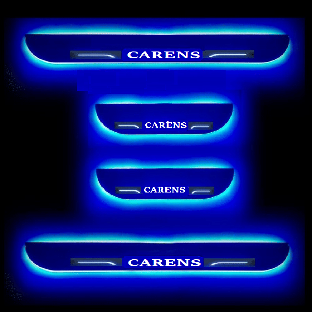 SureStrive Balck Beauty Car Footstep With Led Door Scuff Plate Led Type Blue Light for Kia Carens All Model Set of-4     			SureStrive Balck Beauty Car Footstep With Led Door Scuff Plate Led Type Blue Light for Kia Carens All Model Set of-4