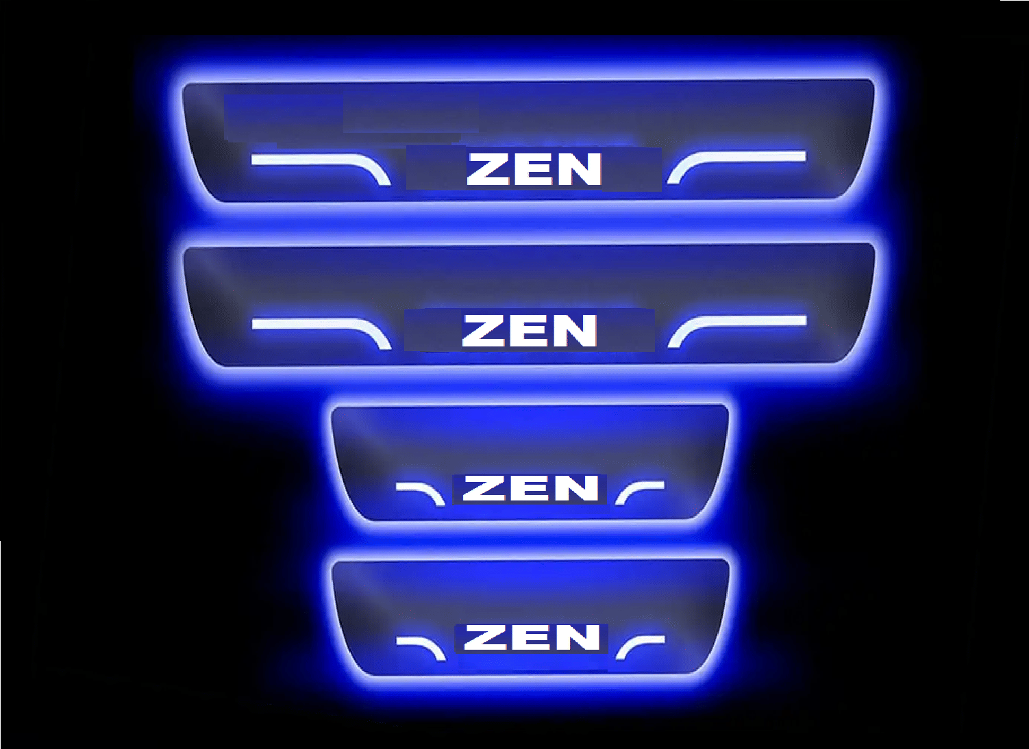 SureStrive Balck Beauty Car Footstep With Led Door Scuff Plate Led Type Blue Light for Maruti Suzuki Zen All Model Set of-4 SureStrive Balck Beauty Car Footstep With Led Door Scuff Plate Led Type Blue Light for Maruti Suzuki Zen All Model Set of-4