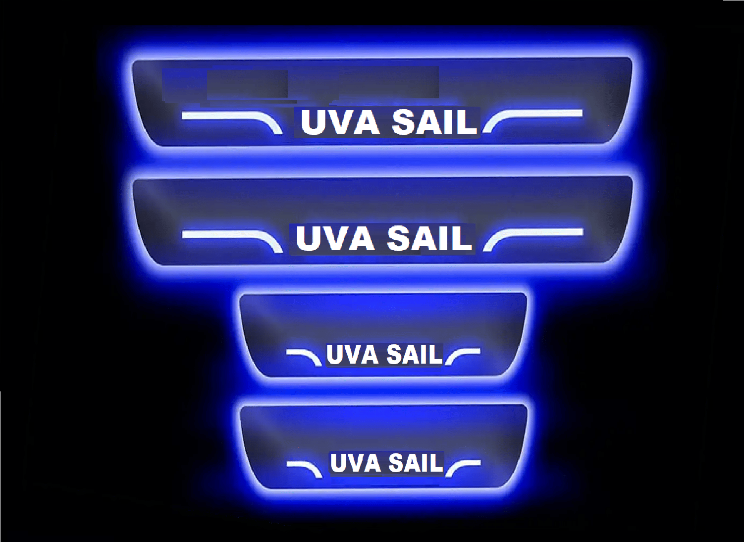 SureStrive Balck Beauty Car Footstep With Led Door Scuff Plate Led Type Blue Light for Chevrolet Sail U-VA All Model Set of-4 SureStrive Balck Beauty Car Footstep With Led Door Scuff Plate Led Type Blue Light for Chevrolet Sail U-VA All Model Set of-4