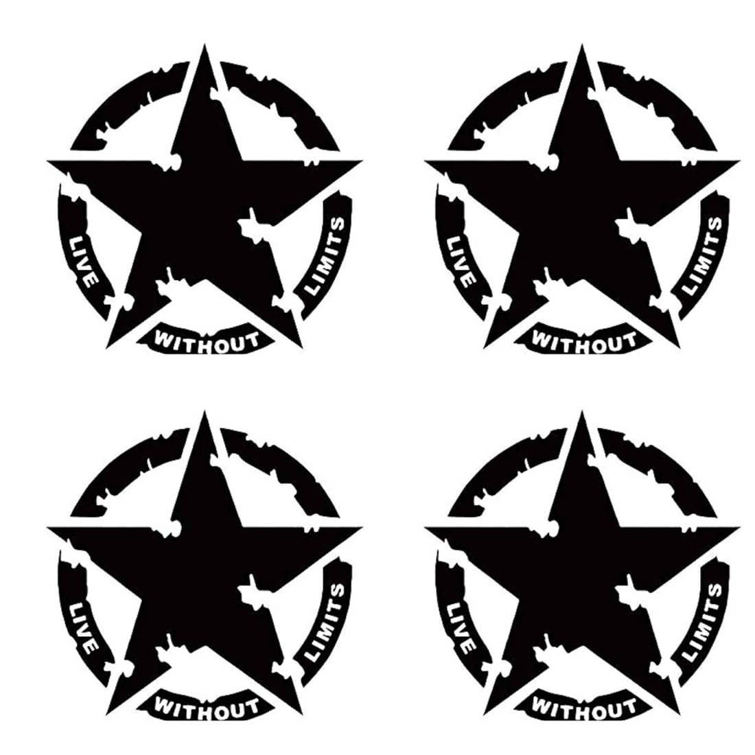     			Tatmods 3D Logo In Car Sticker Multicolour
